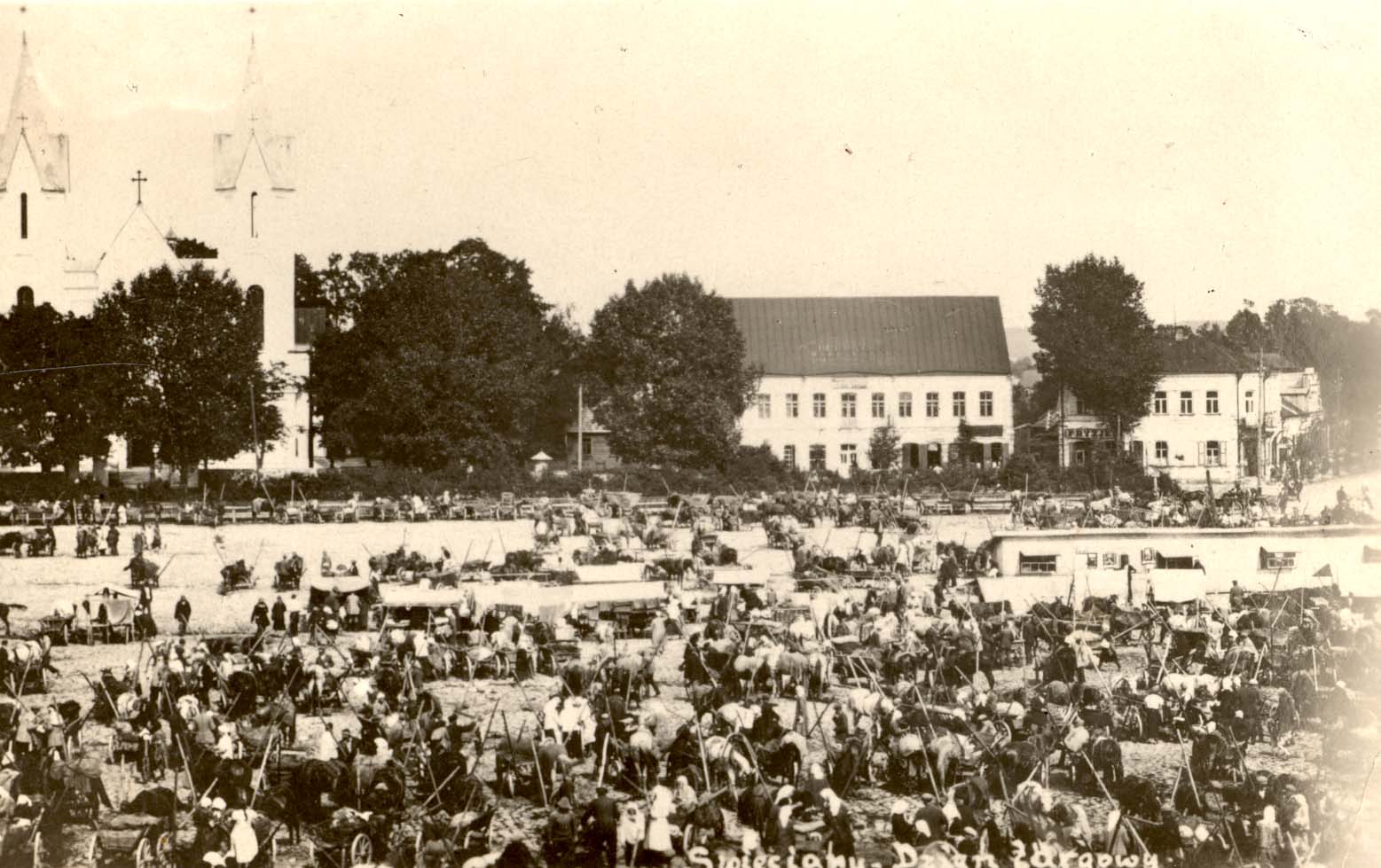 The market square in Święciany, 1934